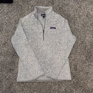 Patagonia Heathered Gray Fleece Pullover